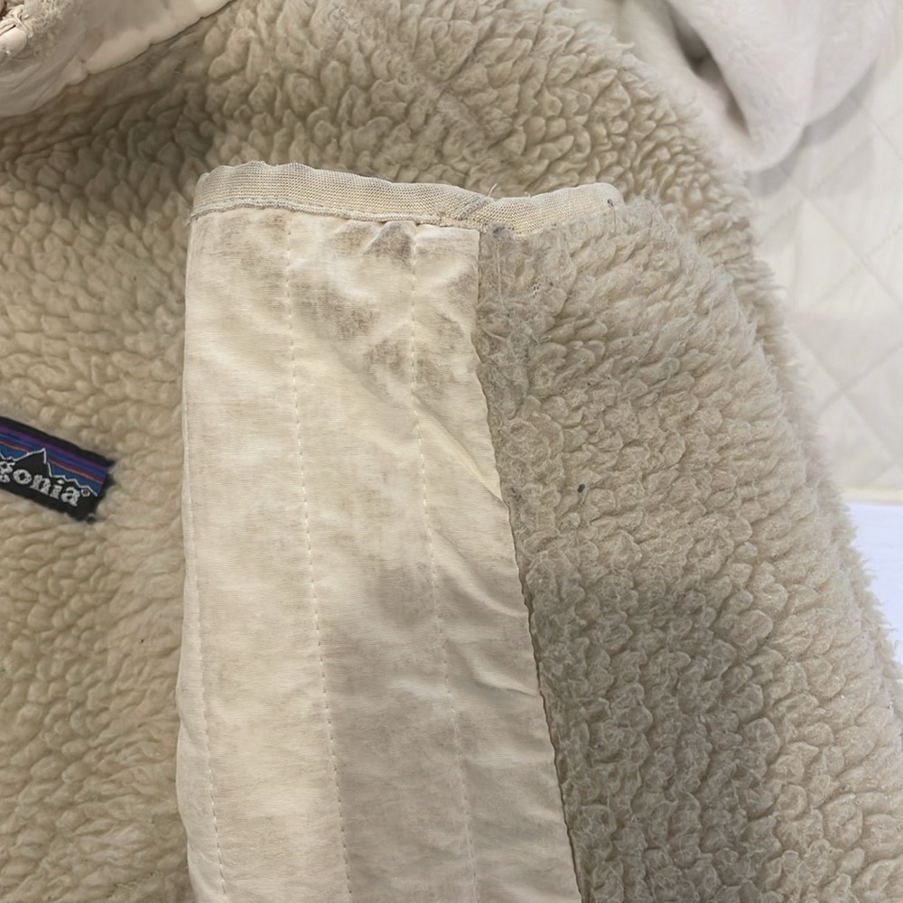 Patagonia Beige Retro-X Synchilla Fleece Sherpa Deep Pile Jacket - Picture 5 of 6